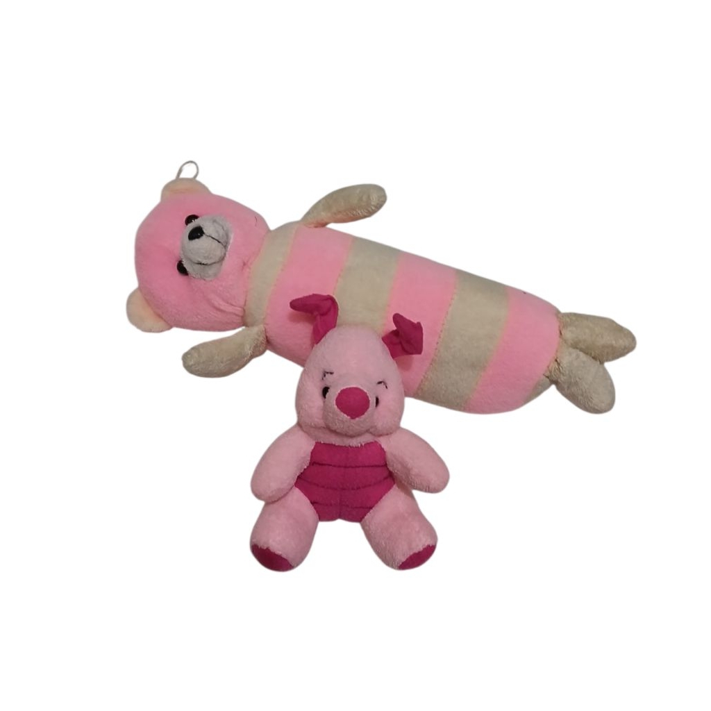 preloved boneka mini guling kecil panjang 30 cm bonus boneka beruang