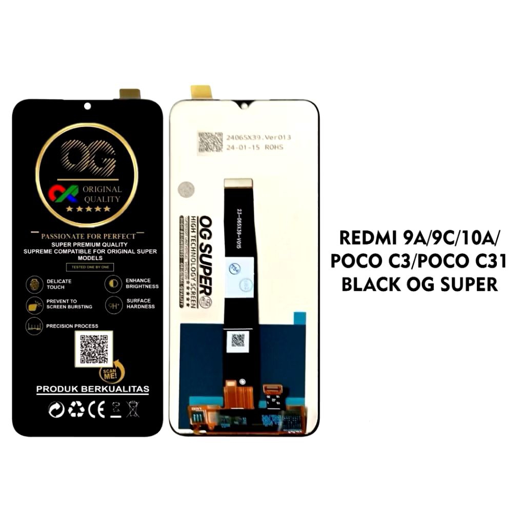 LCD TOUCHSCREEN REDMI 9A / 9C / 10A COMPLET 1SET