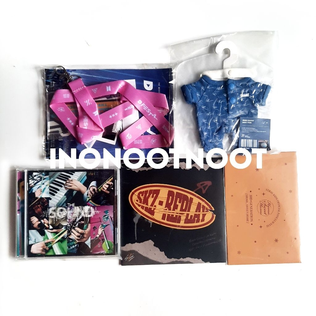 <SKZ-REPLAY> ALBUM + MESSAGE CARD, THE SOUND JEWEL CASE (REGULAR VER.), SKZOO OUTFIT OH (NAVY VER.) 