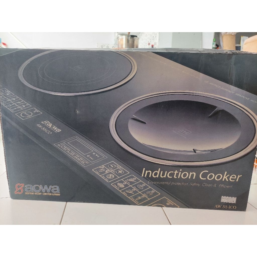 kompor induksi kompor listrik 2 tungku aowa