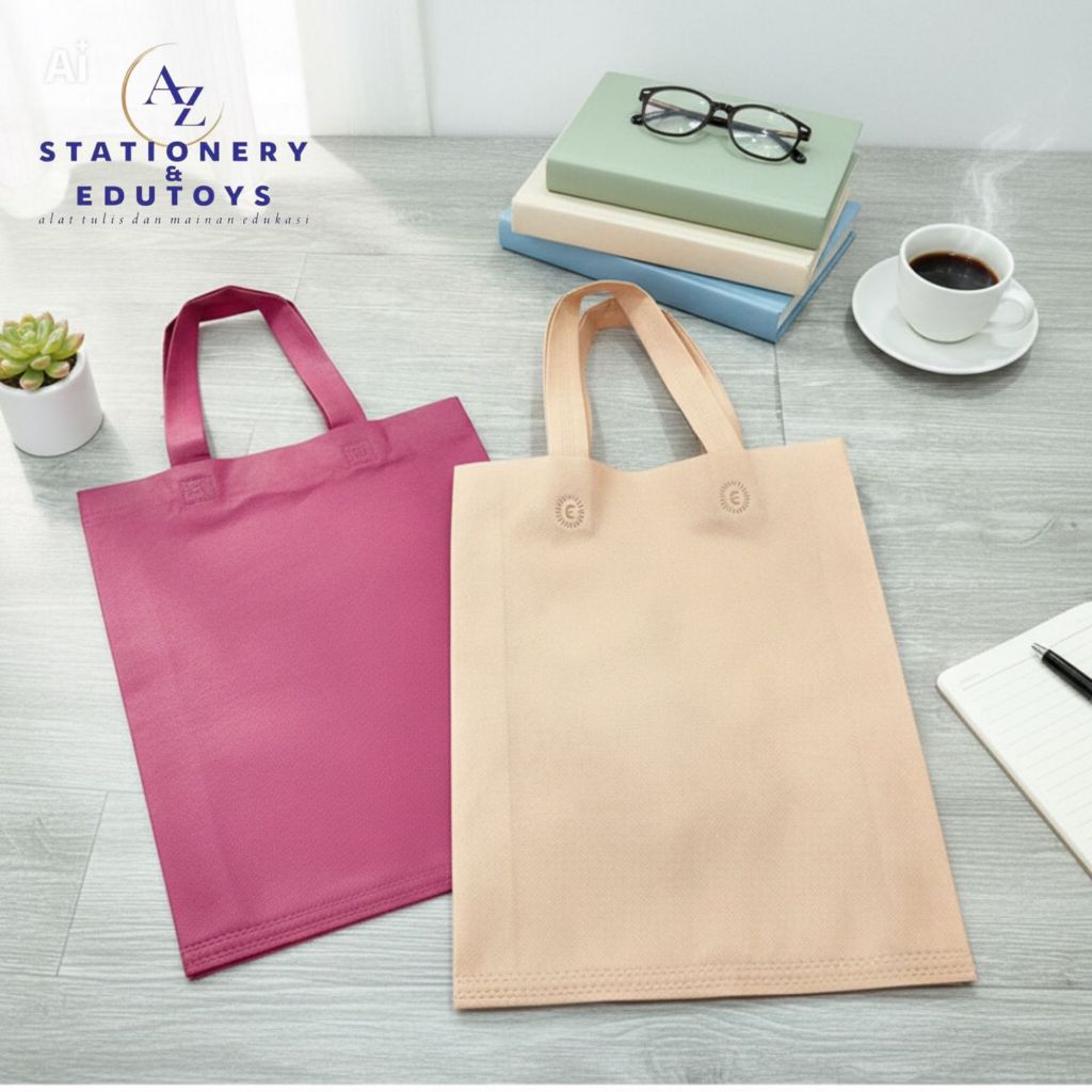 Tas Spunbond Polos / Tas Belanja / Goodie Bag / Tas Parcel Lebaran Polos
