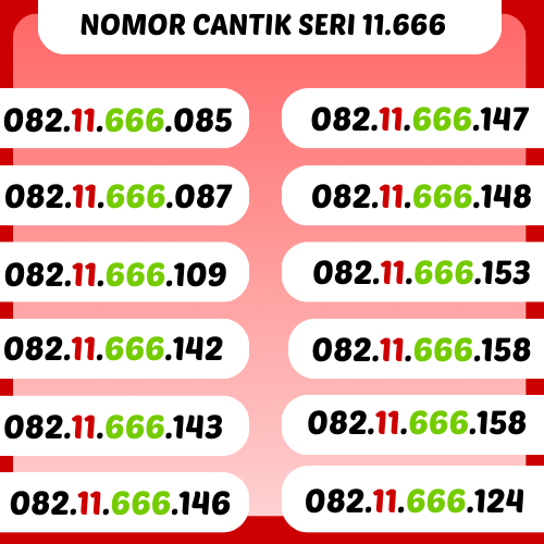 NOMOR CANTIK TELKOMSEL SERI 11.666