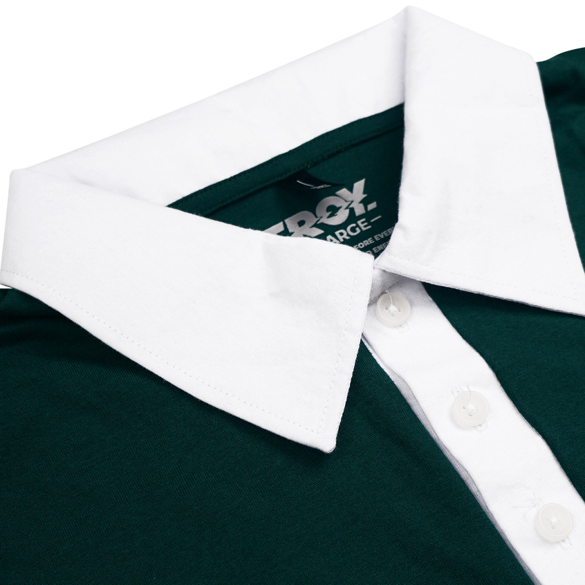 Troy Company Wangky Polo Shirt Green White Mighty - Kaos Polo Wangki Hijau Putih WKD 3128