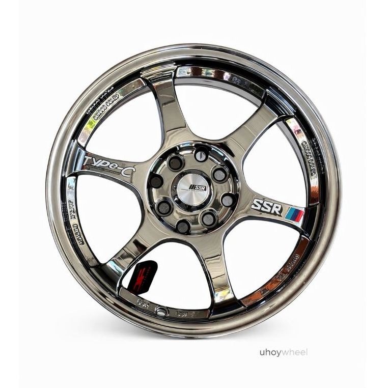 Velg SSR Type-C Ring 16x7 H4x100/114.3 et +41 Black Chrome
