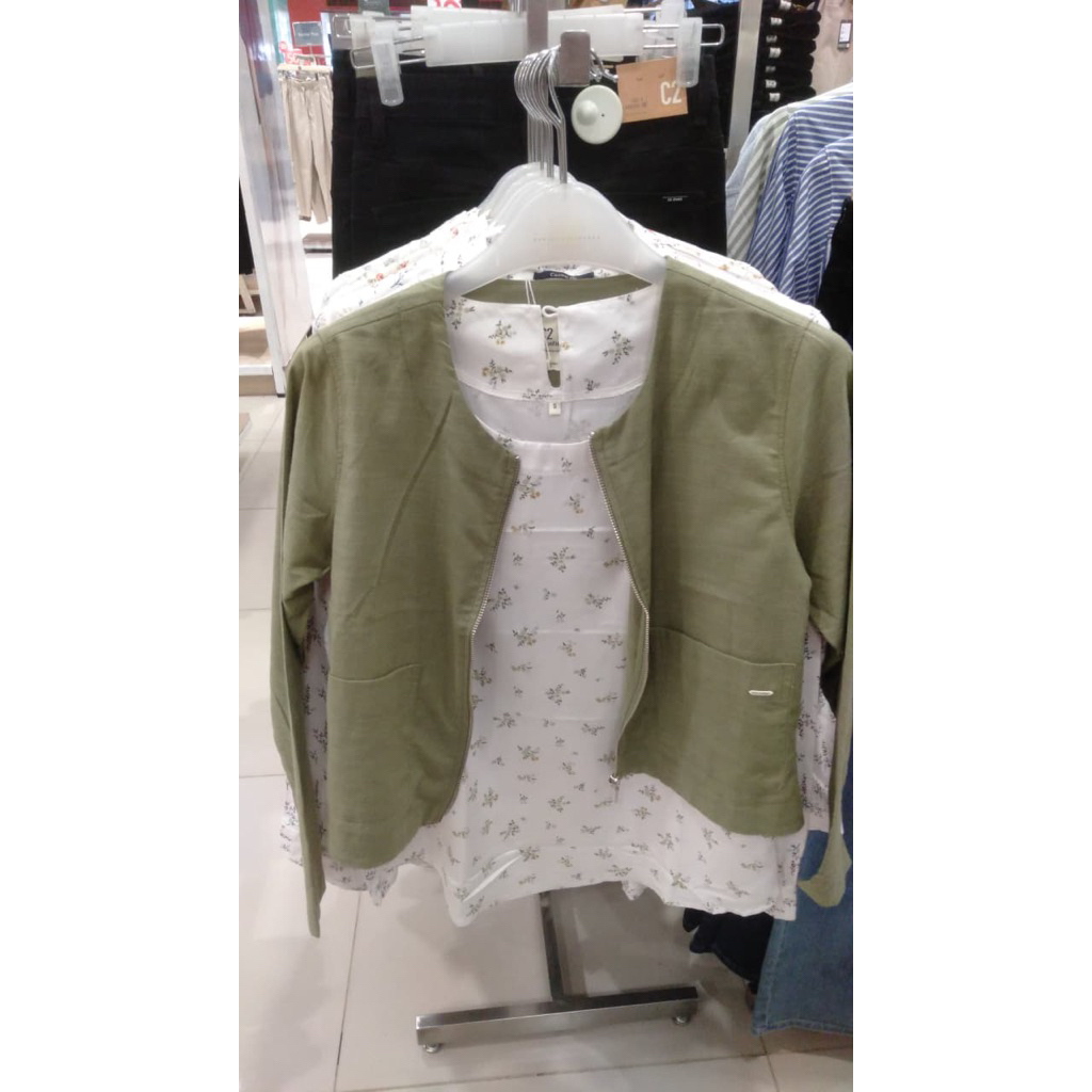 C2 Elfian Khaki Set Pieces Wanita