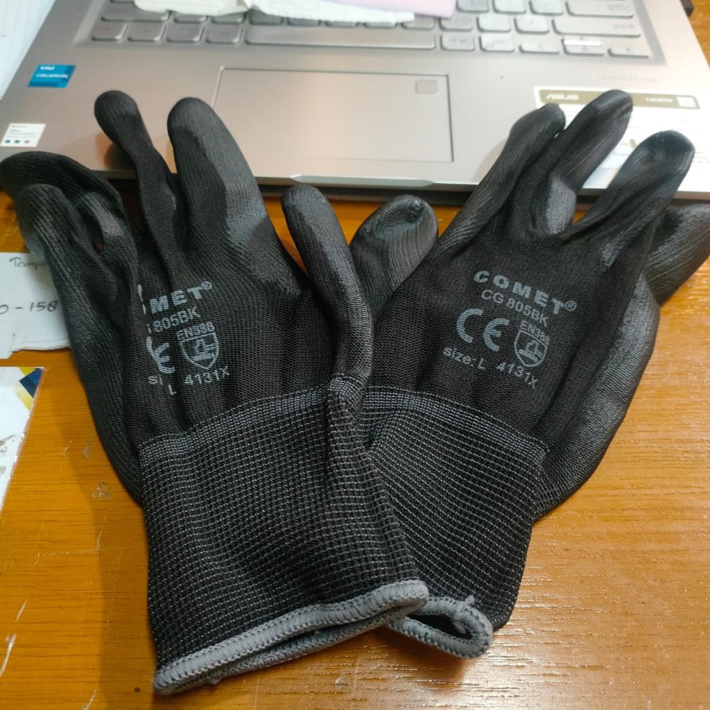 Sarung Tangan Comet 805 Hitam / Sarung Tangan Safety Comet Hitam
