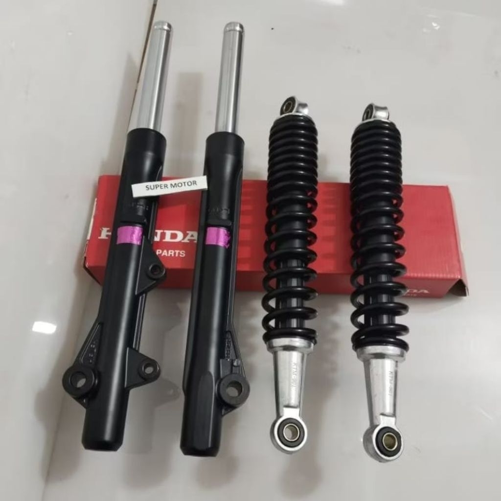 Shock depan belakang revo lama 2007-2009 revo lancip 100cc komplit