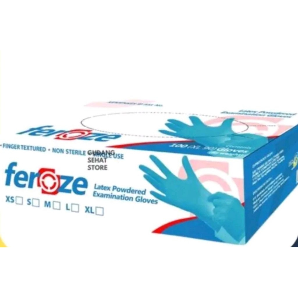Sarung tangan latex / sarung tangan latex medis / sarung tangan latex 100pcs