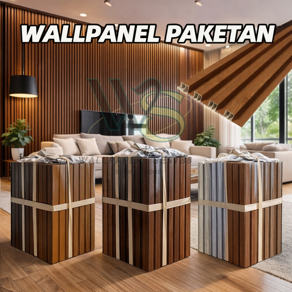 Best - PAKET Wpc Wall Panel 10 PCS | Wpc Wall Panel Wpc Wood Panel/3d Wood Panel Panel Dinding / Pvc