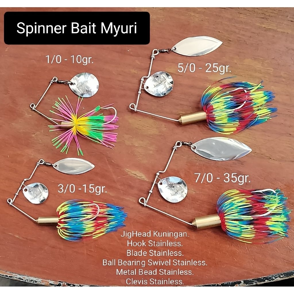 Lure Spinner Bait Myuri Umpan Casting Gabusan Toman