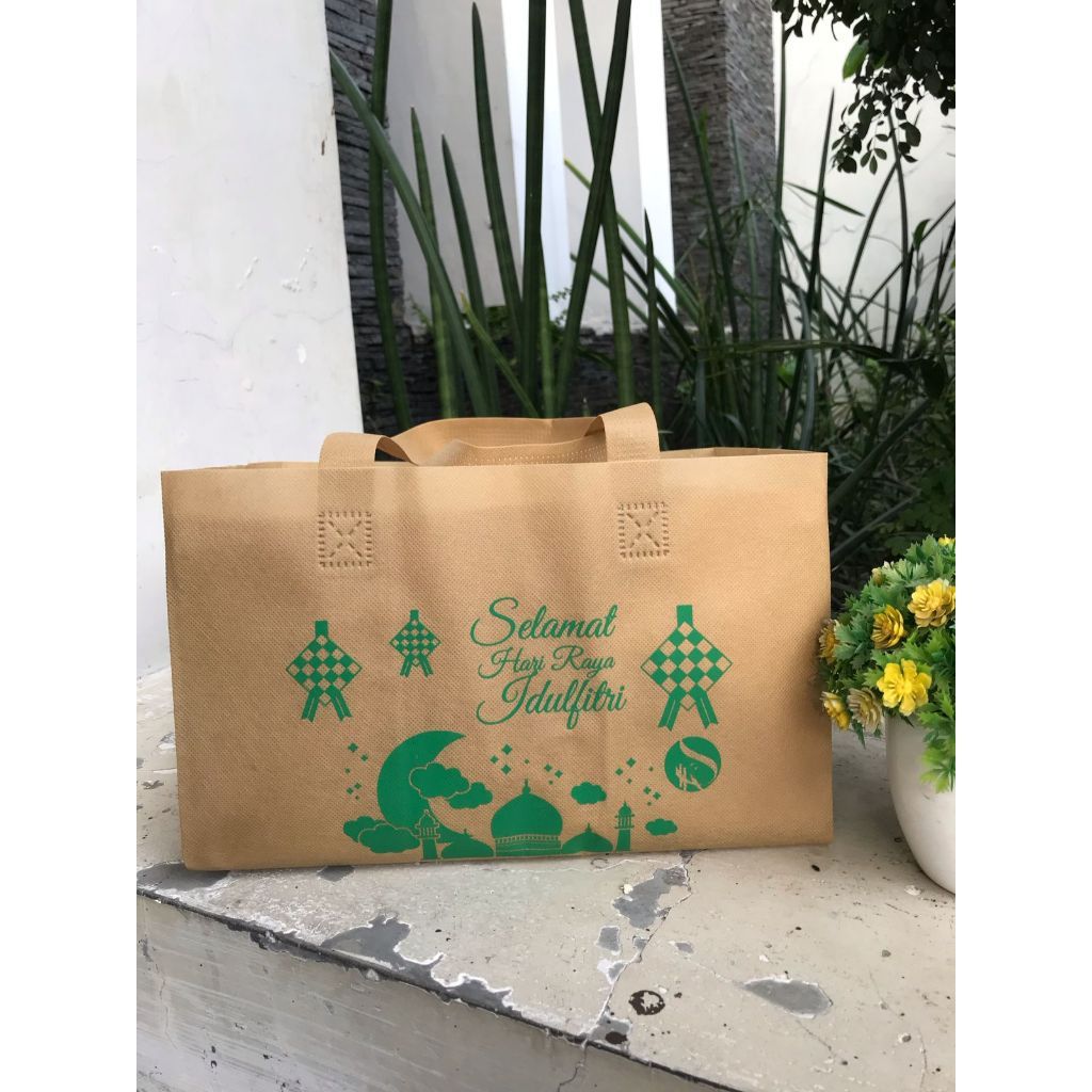 12 PCS Tas Spunbond nasi Kotak murah 24x24x22 / 30x20x20 press/spunbun/lebaran/idul fitri/hampers/ed
