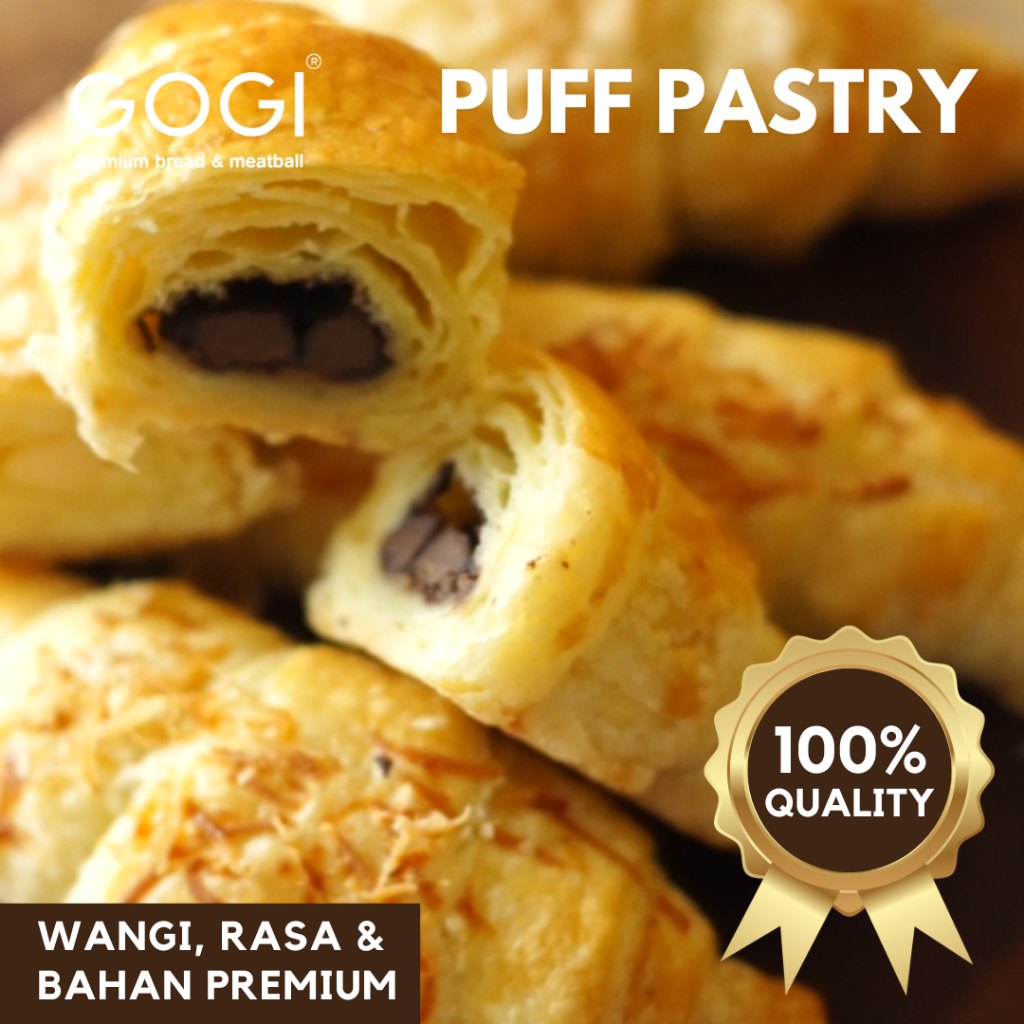 Isi 5 Pcs Puff Pastry Roll Pastry Puff Kualitas Premium Pastry Cokelat Pastry Keju Pastry Gula Puff 
