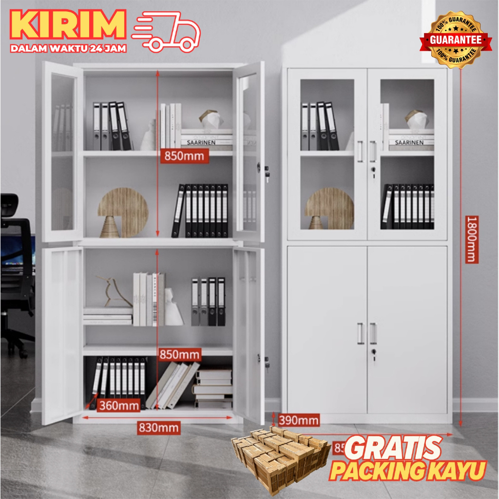 JF-Lemari Arsip Tebal/Lemari Arsip Besi Murni/Lemari Arsip Kaca Kantor