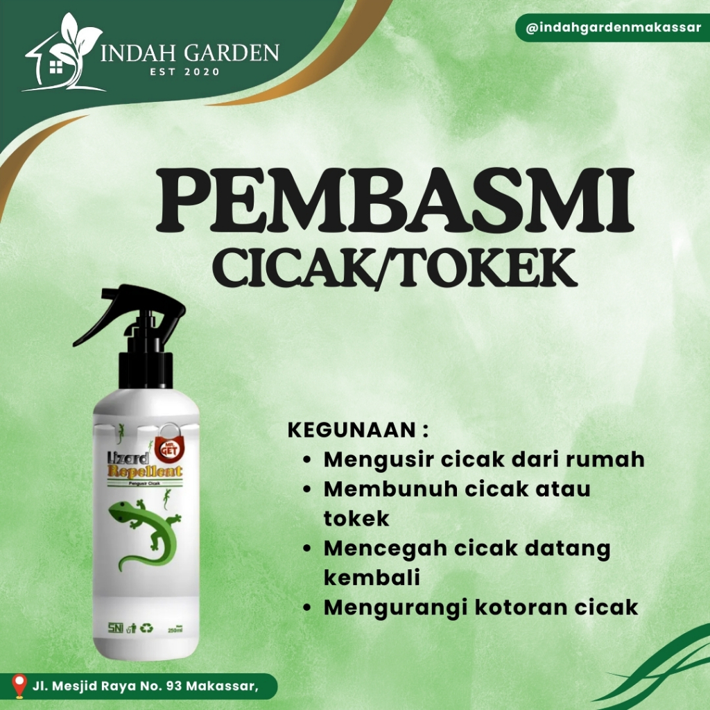 Pembasmi Pengusir Cicak Tokek Lizard Repellent Pembasmi Anti Cicak Tokek