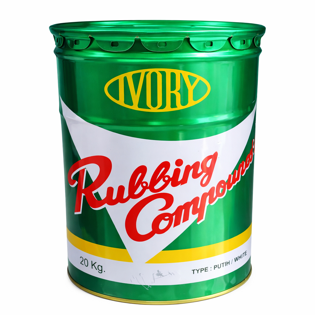 Rubbing Compound Ivory Putih 20kg Ukuran Pail