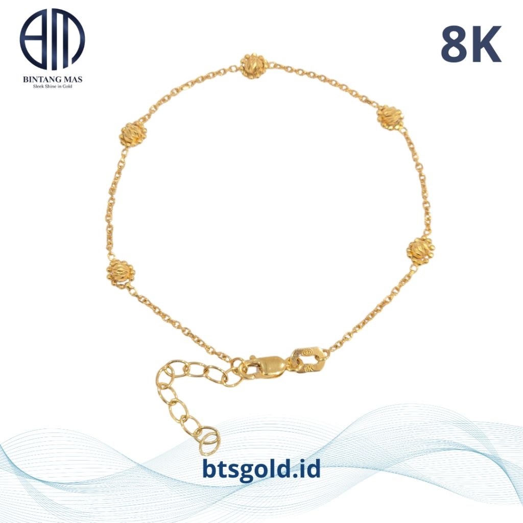 Gelang Emas Rante Hollo Matahari | 8K