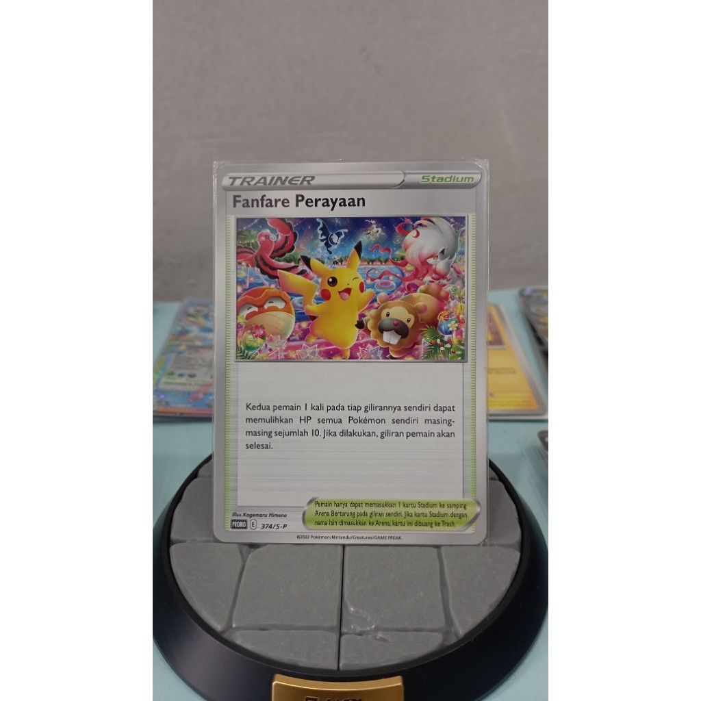 tcg pokemon Pikachu fanfare Indonesia ar/chr/v max/promo