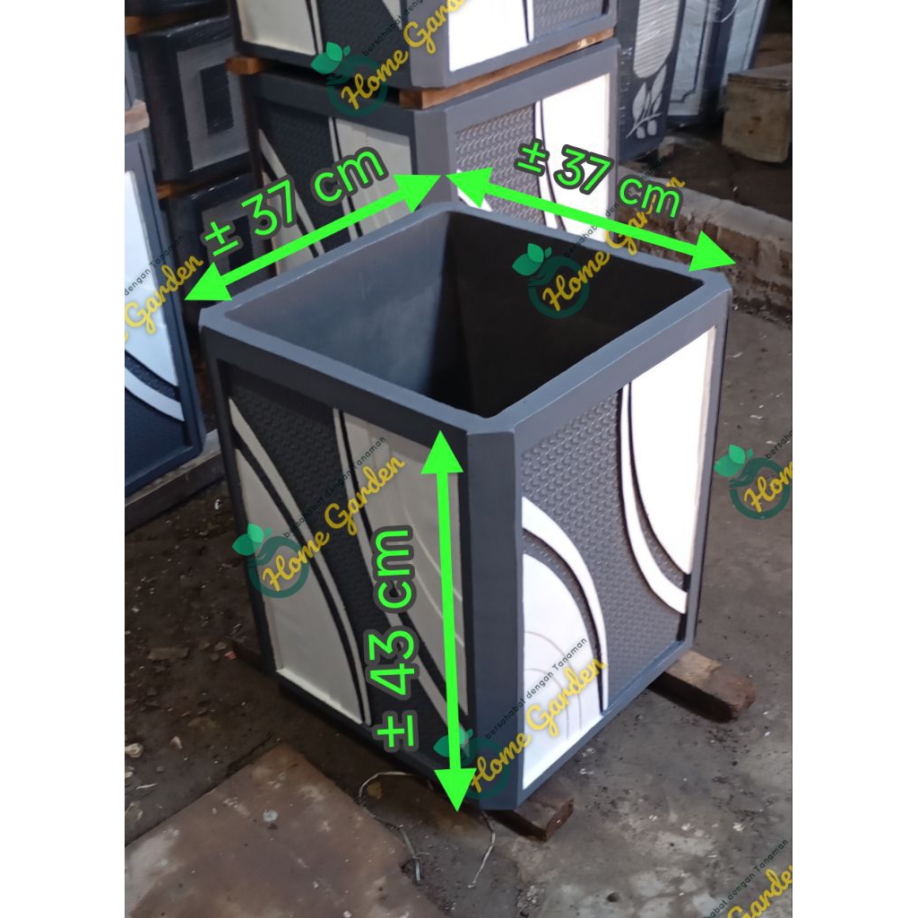Pot bunga pot indoor outdoor pot semen secantik Pot Terraso,  Pot minimalis kotak, pot tanaman, pot 
