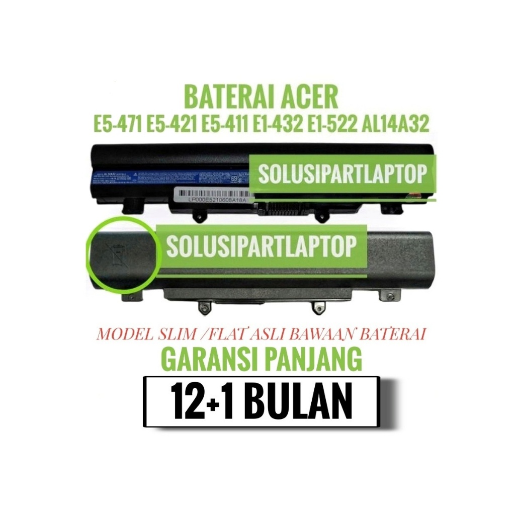 Baterai Acer Aspire E14 E5-421 E15 E5-411 E5-421G E5-471 E5-471G