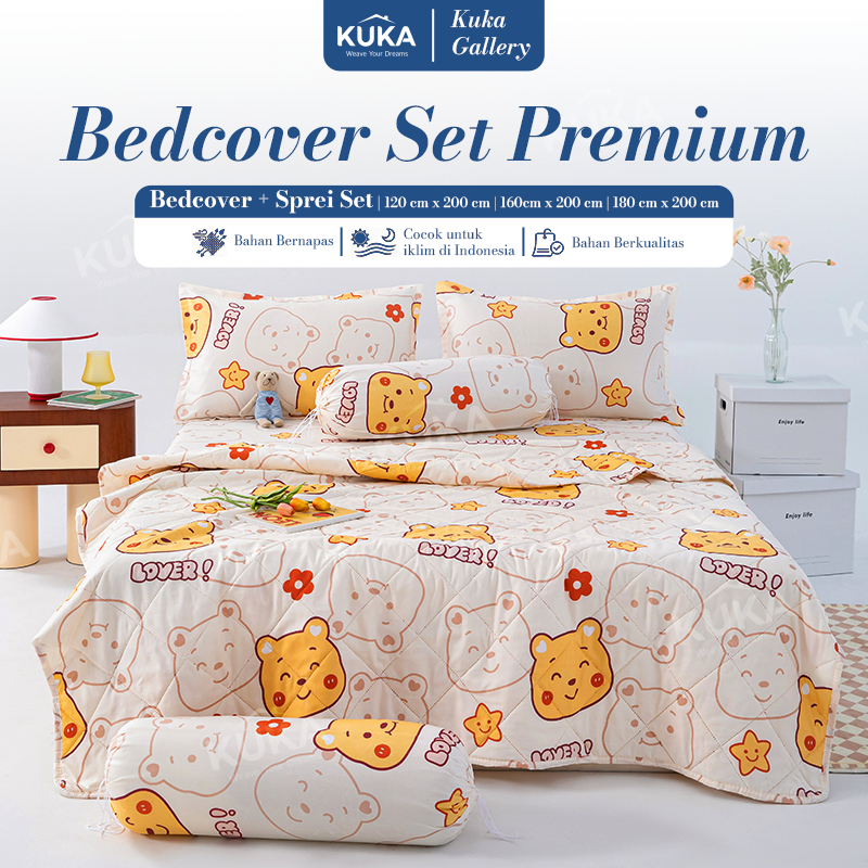 Harmony Gallery - Bedcover+sprei set Sarban dan Sargul Full Pressing Karet Keliling Lembut Motif Sep