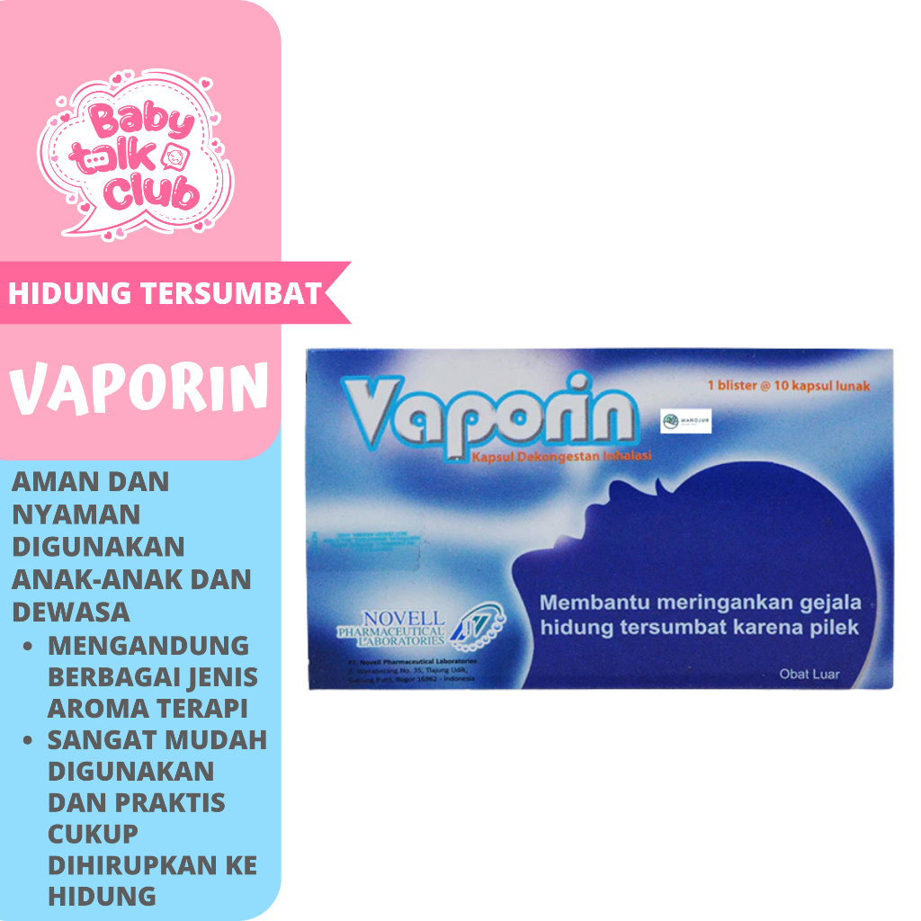 Vaporin Kapsul Dekongestan Inhalasi Kapsul Lunak