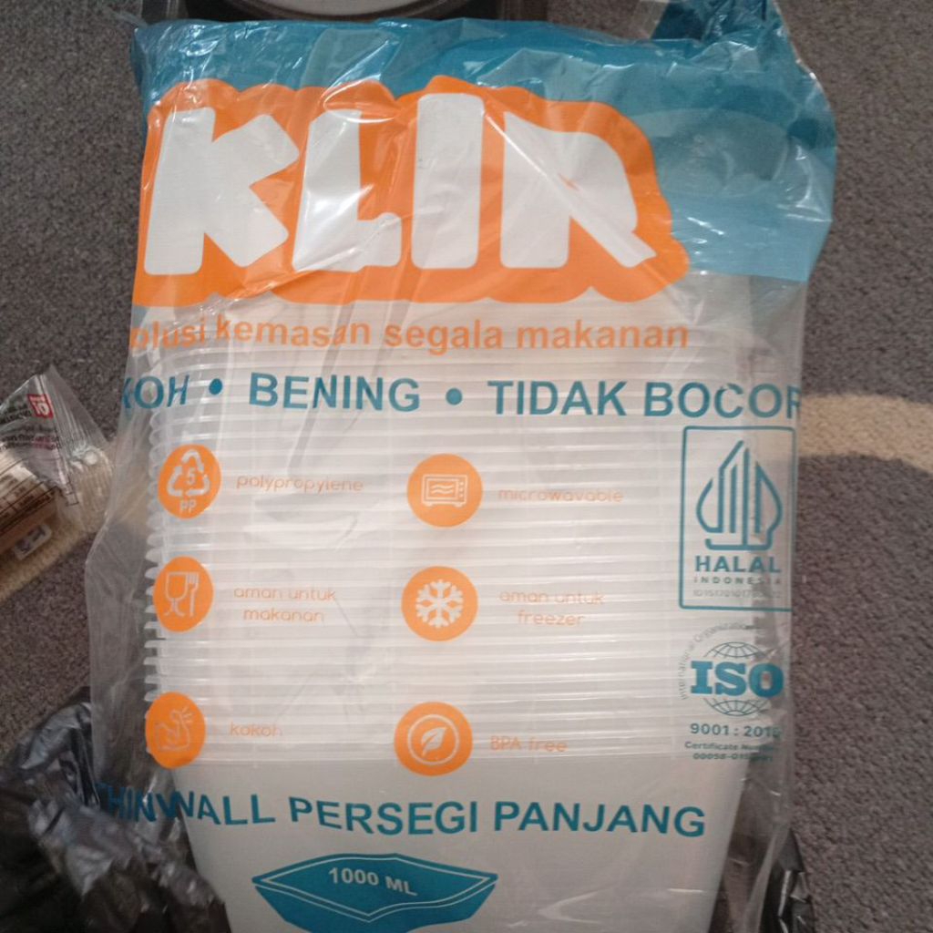 THINWALL PERSEGI PANJANG 1000 ML