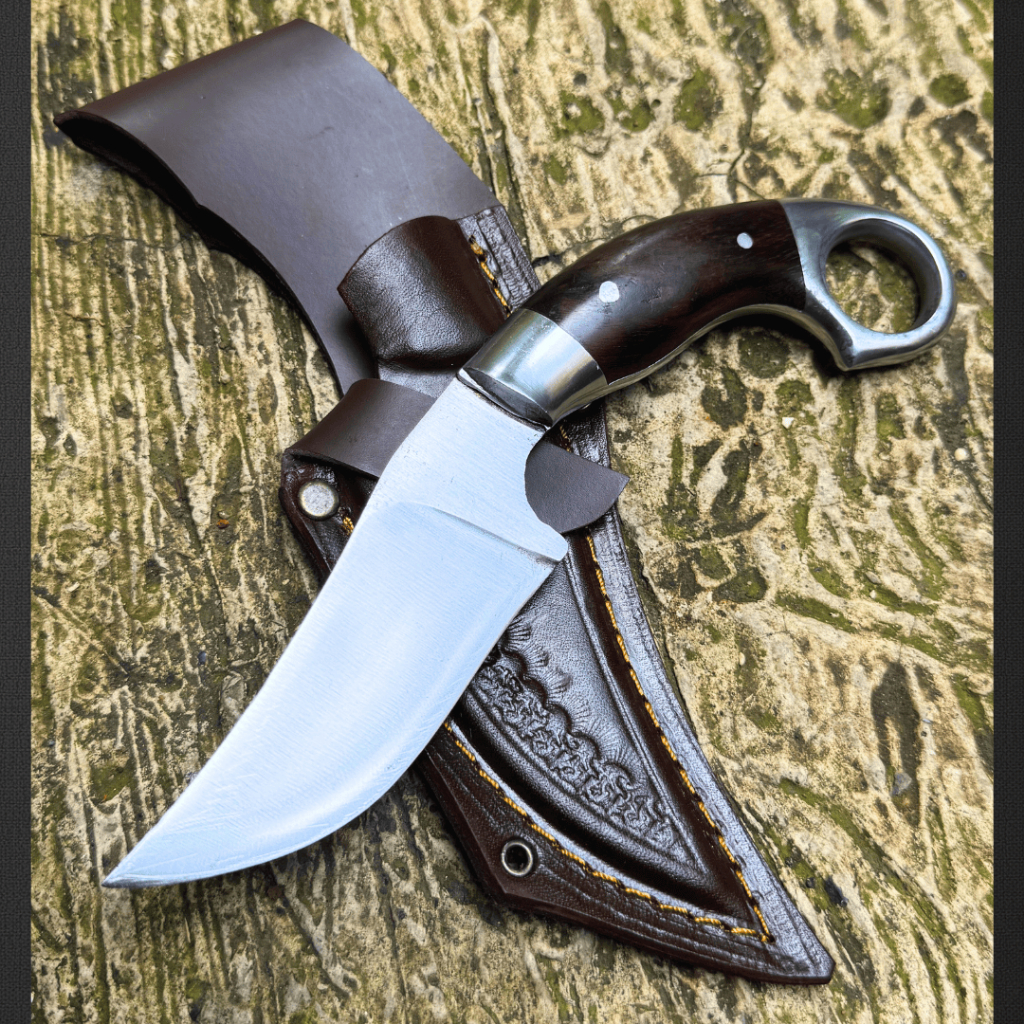 PISAU Outdoor Kepis Kerambit Pisau | BAJA PER JEEP | Fulltang kokoh Tajam Survival Camping Seset