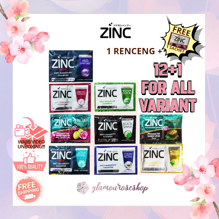 ZINC SHAMPOO SACHET 10ml ZINC SHAMPOO ANTI DANDRUFF SACHET