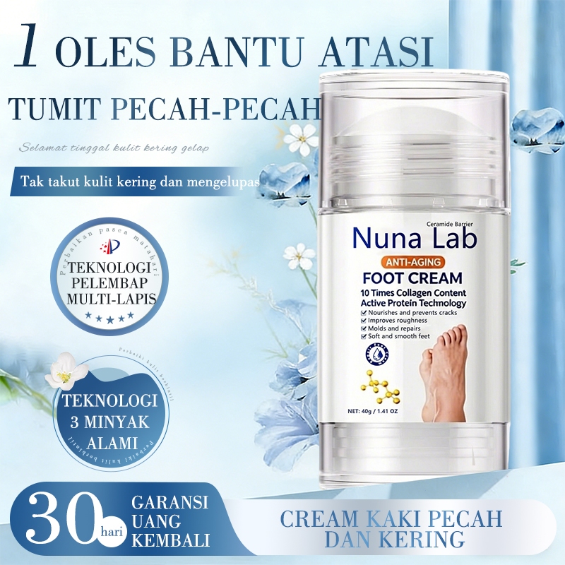 Foot Cream Kaki Pecah Dan Kering Dengan Ceramide Urea Shea Butter Membantu Memperbaiki Tumit Pecah P