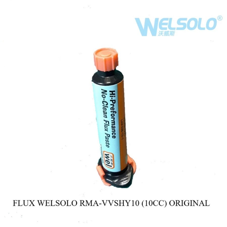 WELSOLO RMA-VVSHY10 FLUX PASTA SOLDER - FLUX SUNTIK - MINYAK SOLDER - FLUX SOLDER SUNTIK 10CC ORIGIN