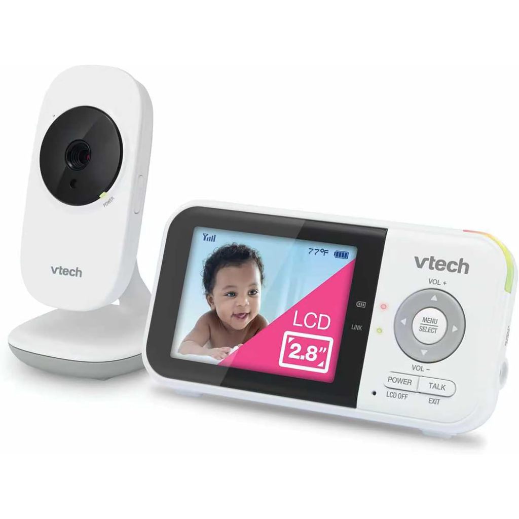 VTech VM819 Baby Monitor with Camera and Audio, 2.8” Screen Portable Baby Camera