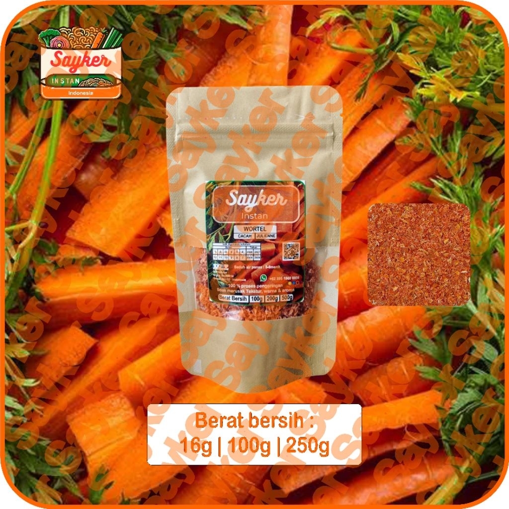 Sayur Kering Wortel (200 gr), sayker Original