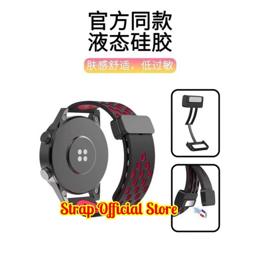 Strap Sport Tali Magnetic Buckle Smartwatch AOLON  GTS 2024/AOLON GTS Ultra Rubber Silikon Silicone