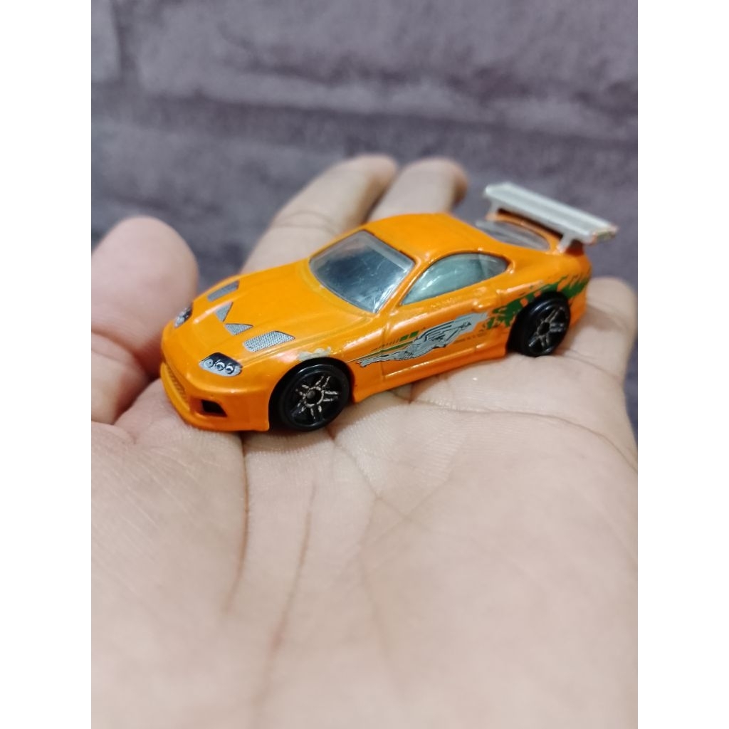 hotwheels Toyota Supra orange loose