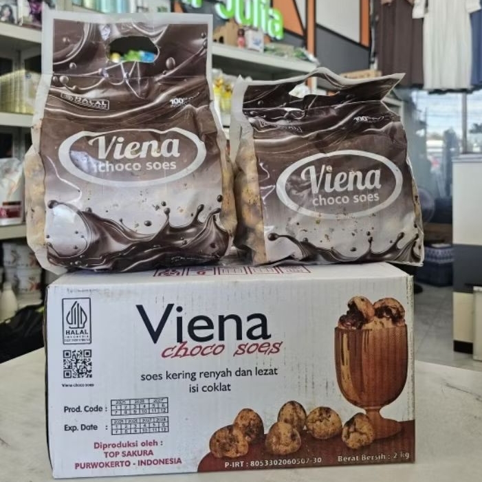 Soes Coklat Viena 1kg Choco Soes Lumer