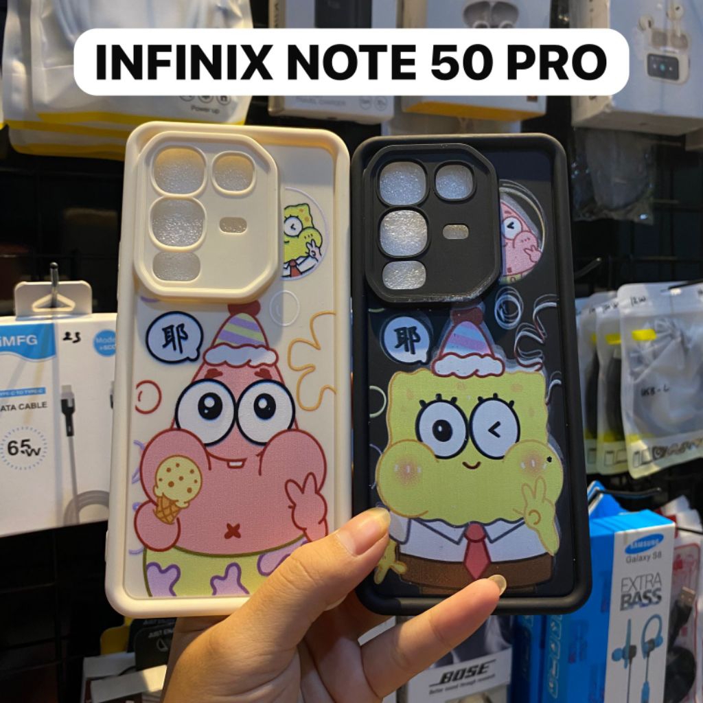CASING SILIKON MOTIF SPONGEBOB PATRICK INFINIX NOTE 50 PRO