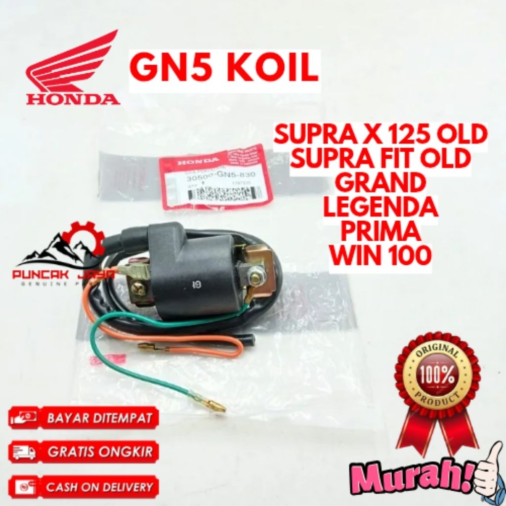 KOIL ORIGINAL HONDA KODE GN5, KOIL SUPRA X125, KOIL SUPRA FIT OLD, KOIL GRAND, KOIL LEGENDA, KOIL PR