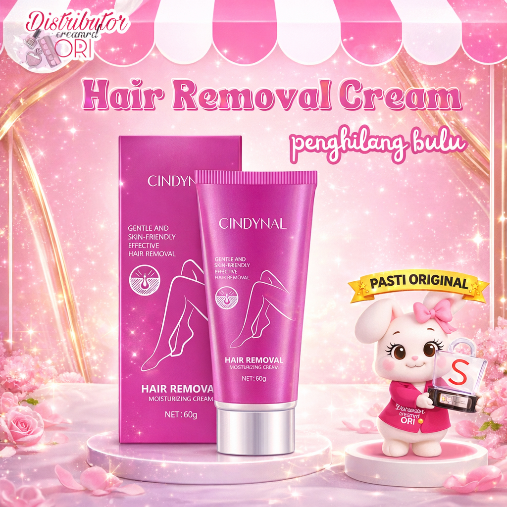 Cindynal Hair Removal Cream 60g penghilang bulu ketiak / menghilangkan bulu