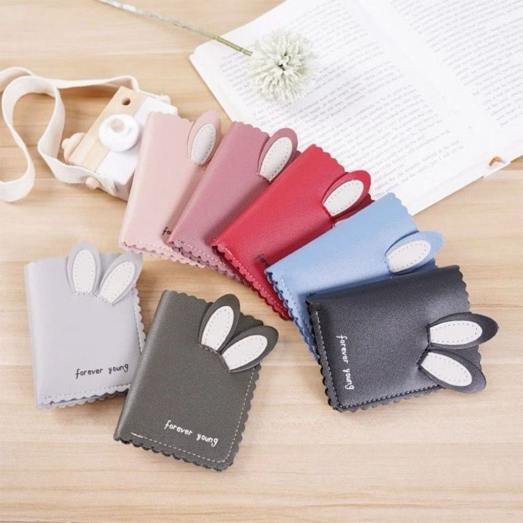 [COD] DOMPET WANITA RENDA MINI IMPOR MOTIF KELINCI / DOMPET LIPAT WANITA  KELINCI D18