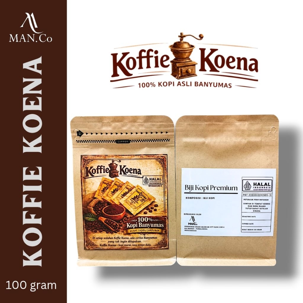 Koffie Koena Kopi Bubuk Robusta Banyumas 100 gram