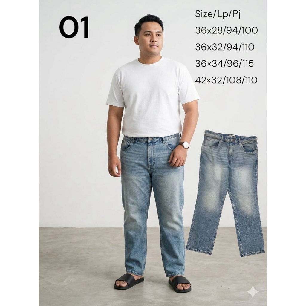 Duluth/celana jeans cowok jumbo/celana cowok bigsize