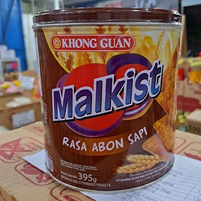 KHONG GUAN Malkist Abon 395g Kaleng