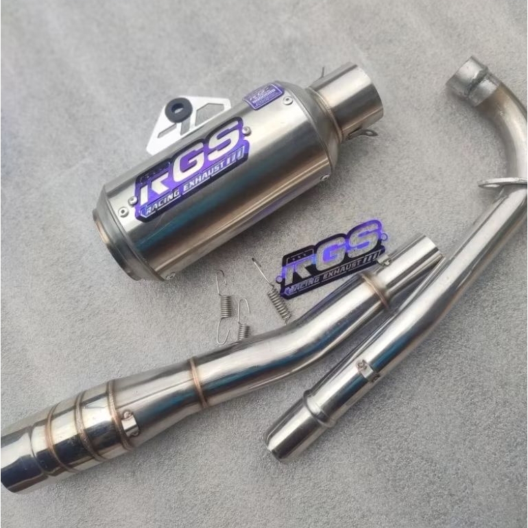 knalpot racing RGS original dos gp1 sarangan borboran leher netral pnp jupiter vega astrea c70 karis