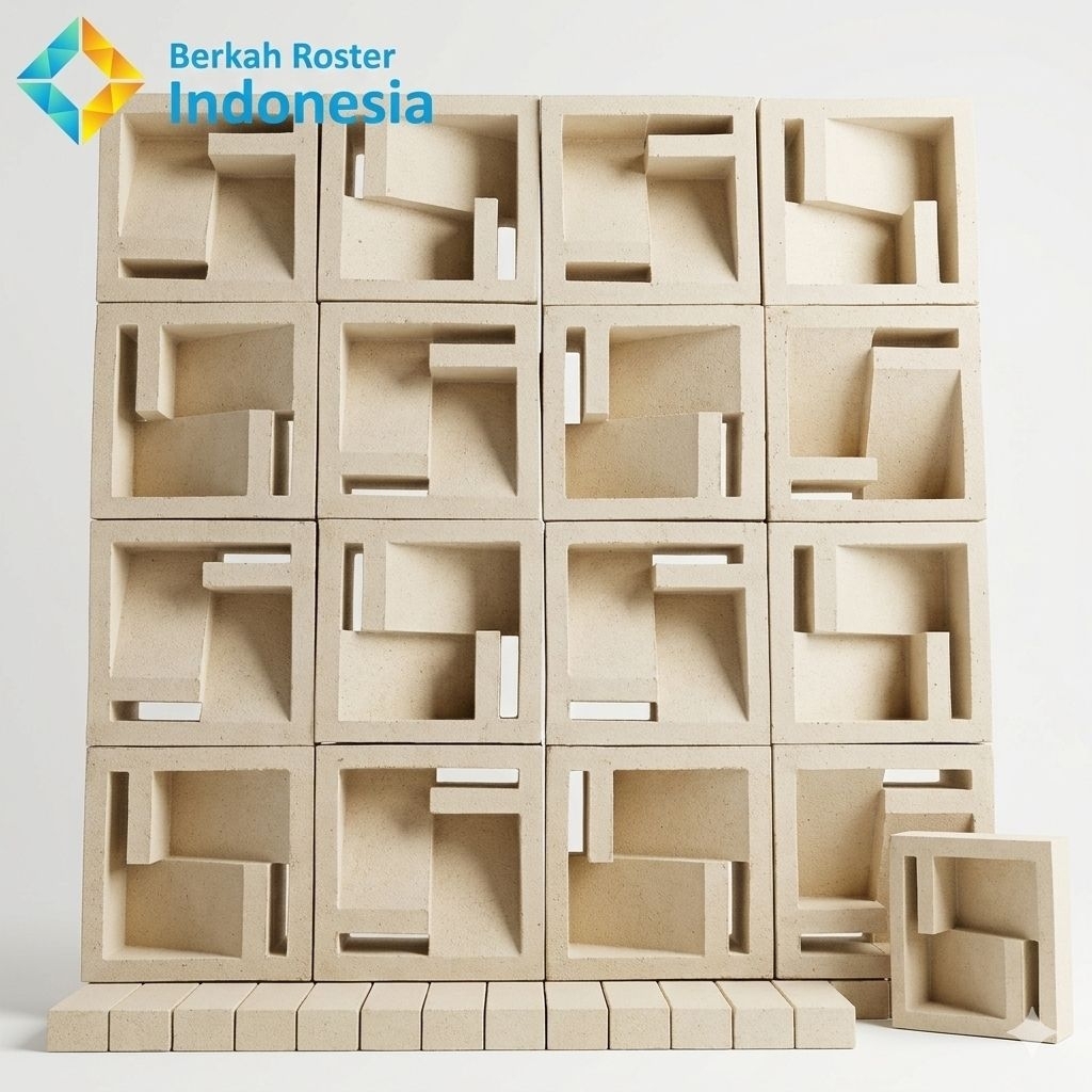 ROSTER MINIMALIS/ROSTER BETON/LOSTER BETON MOTIF CANGKUL 2 MUKA