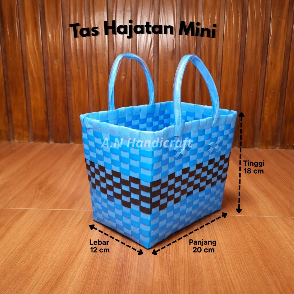 tas anyaman plastik mini Anyaman Glossy Tas Hampers Lebaran - Tas Bingkisan Souvenir Murah