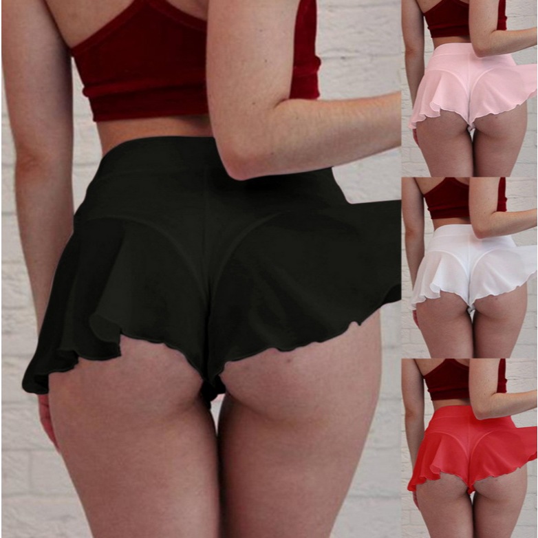 Lingerie Mini Skirt Rok Mini Transparan Dengan Celana Dalam L439