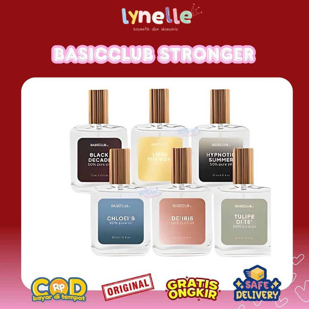 BASSICCLUB GEAMOORE STRONGER 50% PURE OIL PARFUME BODYMIST 30ML BPOM PARFUM WANITA PARFUM ANAK