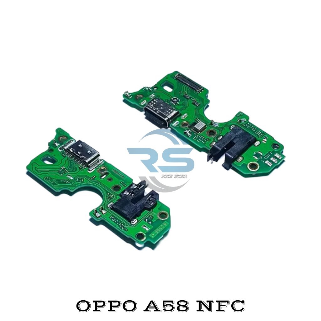 KONEKTOR CHARGER + HANDSFREE OPPO A58 NFC MIC ORIGINAL