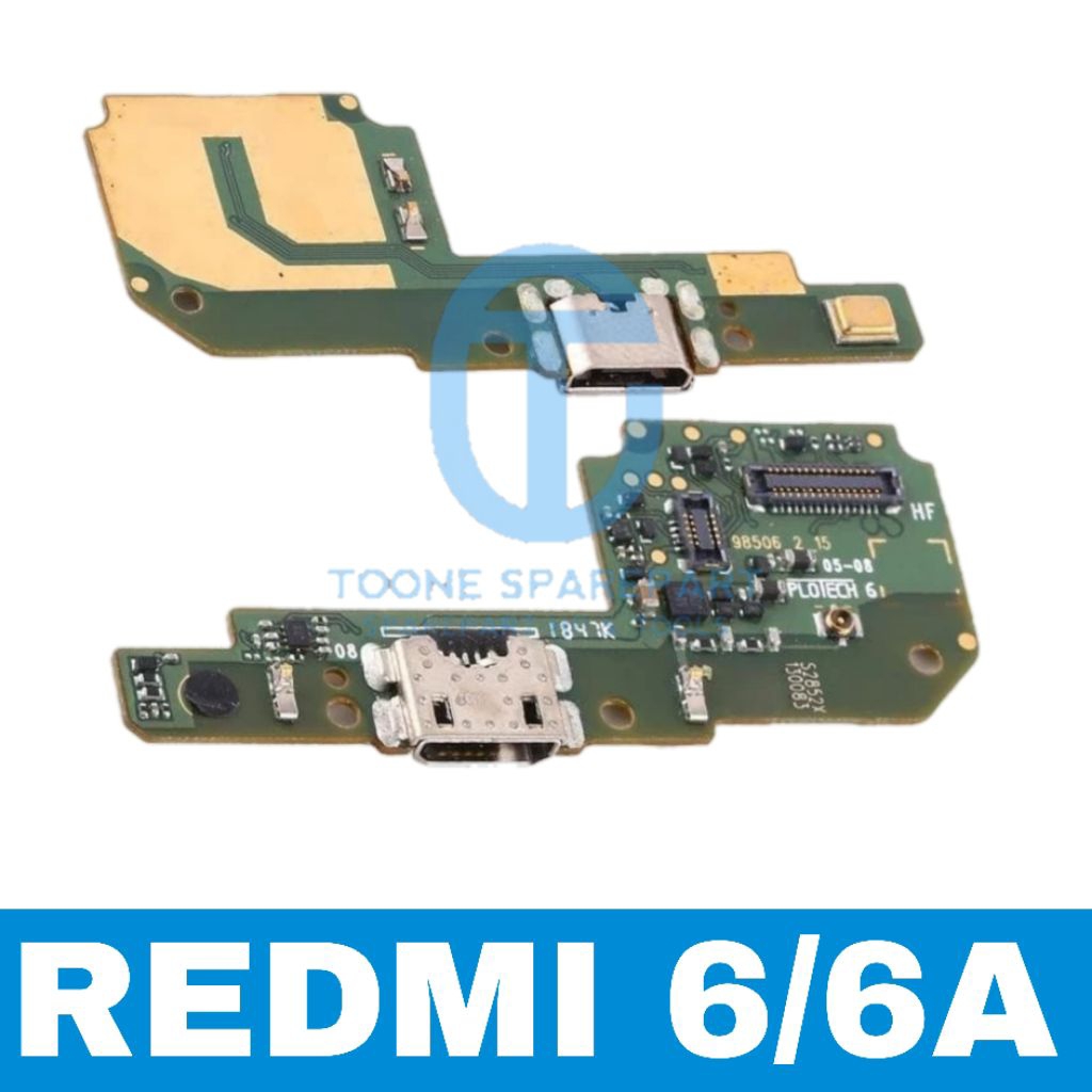CONNECTOR CHARGER/PAPAN CAS + MIC + HF + IC XIAOMI REDMI 6/6A
