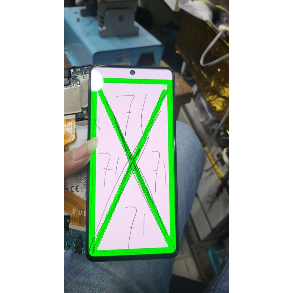 lcd only samsung a71 original copotan